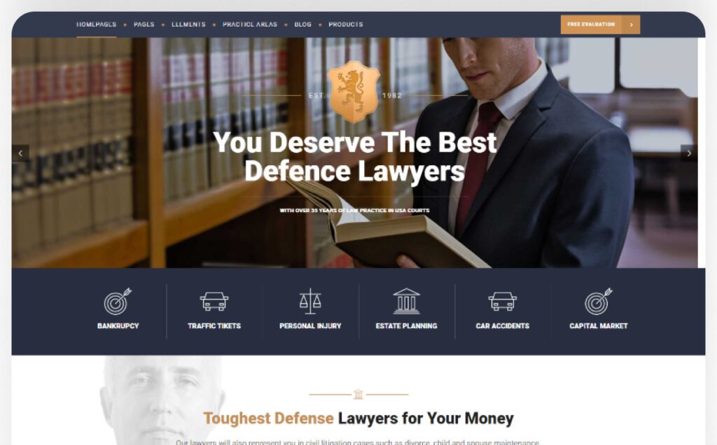 Law Services Web Design 1